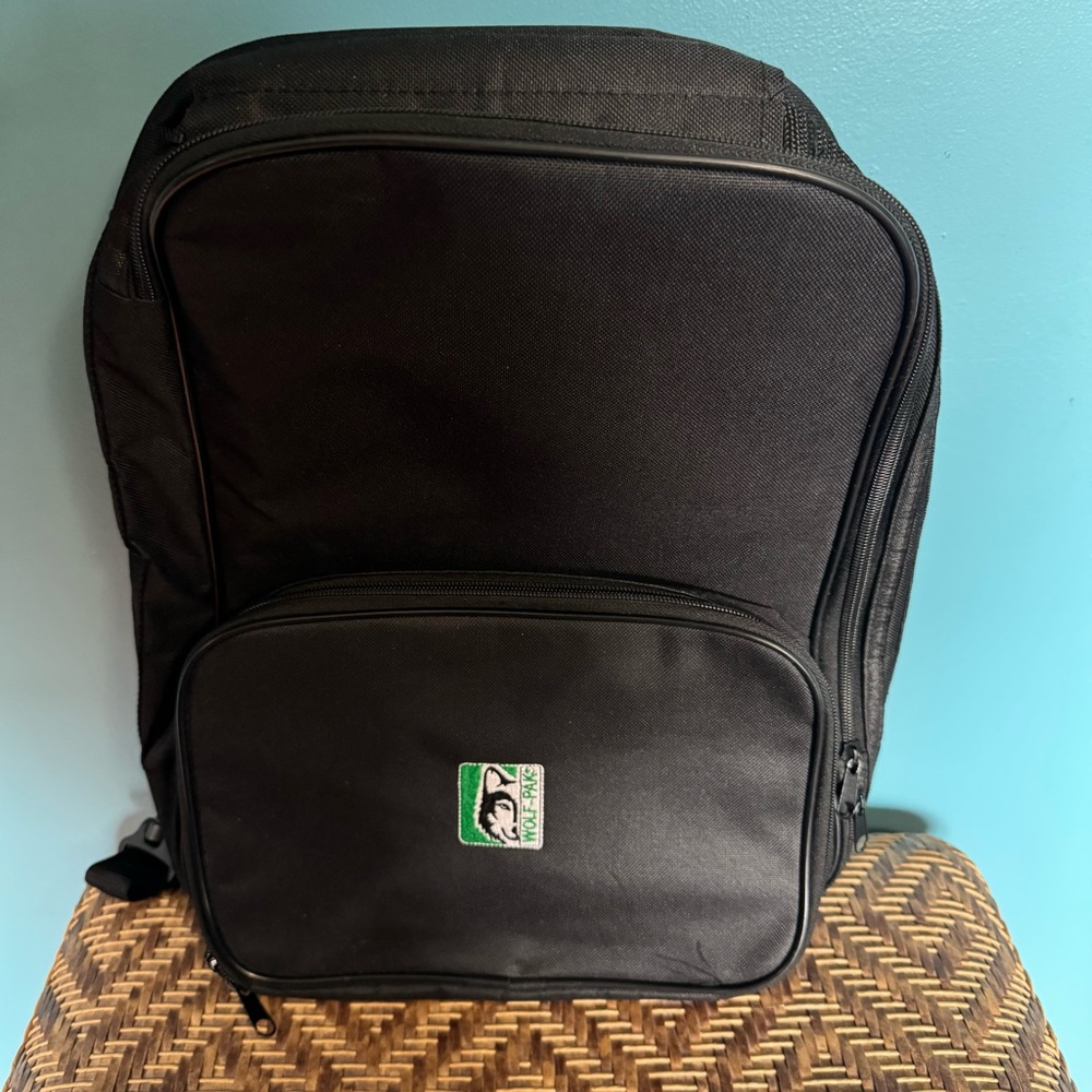 Wolf Pak Medical Backpack Black Pockets Hook n Loop Straps or Carry Handle